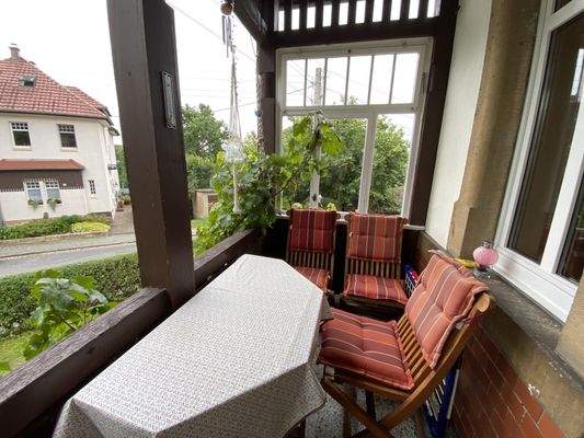 Balkon im Erdgeschoss