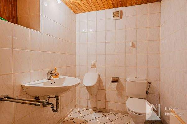 WC Bereich im Keller 