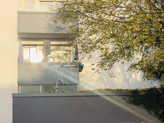 Balkon in der Abendsonne