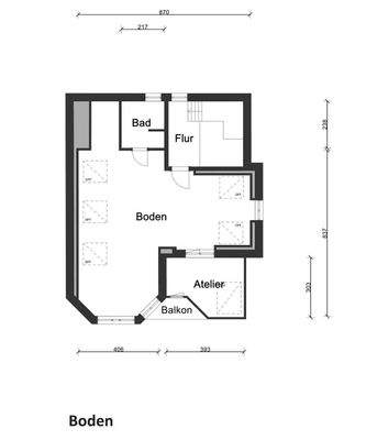 Grundriss Spitzboden