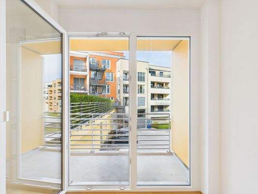 Blick auf den Balkon