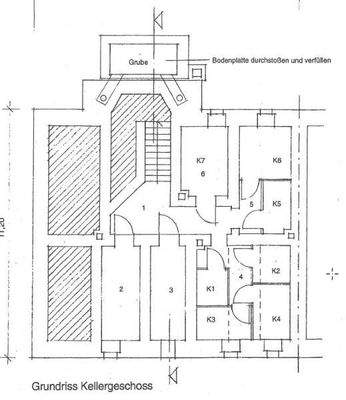 Grundriss Keller