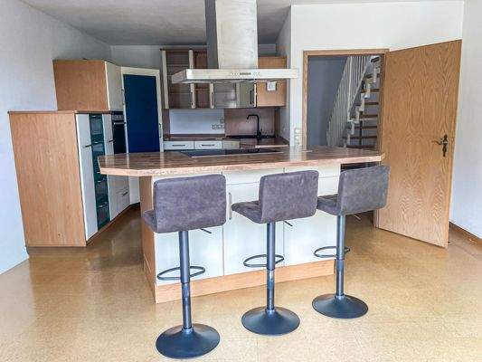 Wohnküche mit Kochinsel