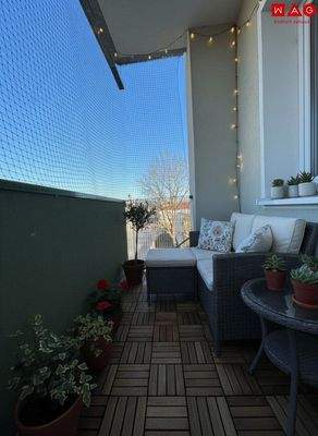 Einrichtungsvoschlag Balkon KI generiert