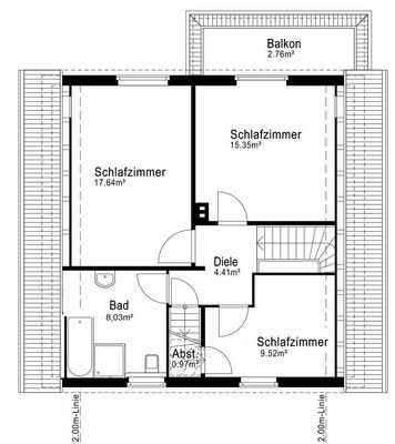 Grundriss Obergeschoss