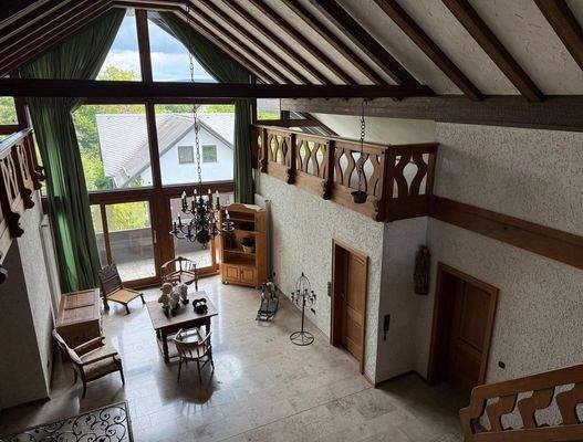 Blick von Galerie im DG