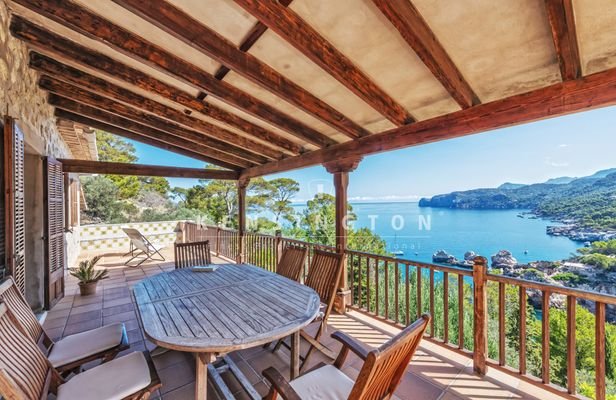 Villa in Deià Mallorca - terrasse/meerblick