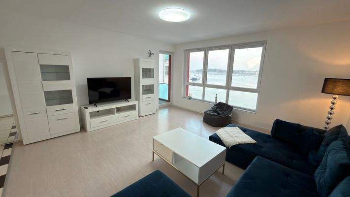 Wohnzimmer mit Ausblick