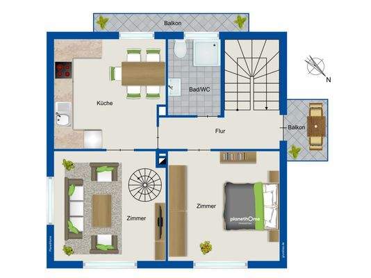 Grundriss Obergeschoss