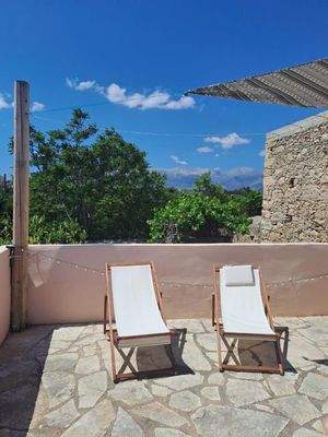 Kreta, Aspro: 3 Villen mit traditionellen Steinelementen und Bergblick zu verkaufen