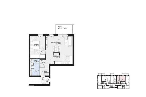 Grundriss Wohnung 15