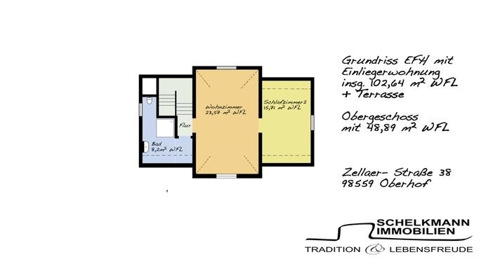 Grundriss Obergeschoss