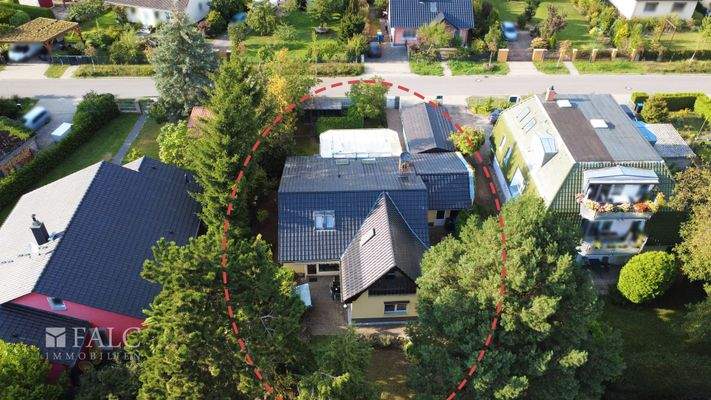 Haus Rückansicht (Drohnenaufnahme)