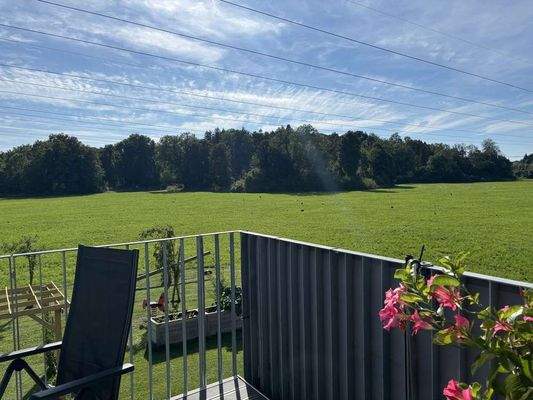 Balkon mit freiem Blick