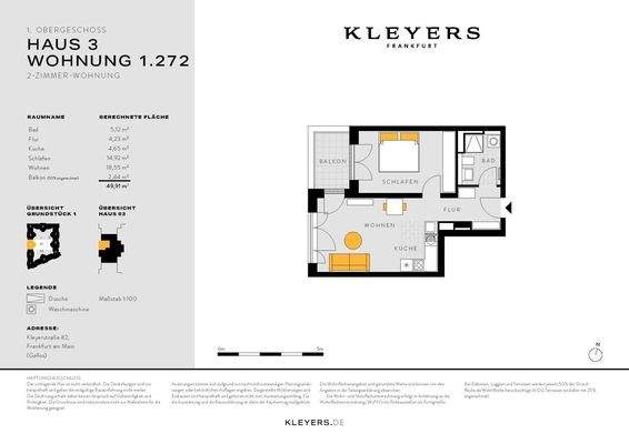 3.1.272 Grundriss 2 Zimmer