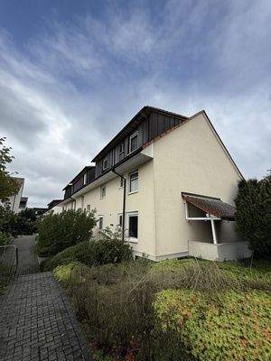 Seitliche Hausansicht