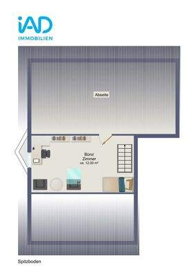 Grundriss Spitzboden