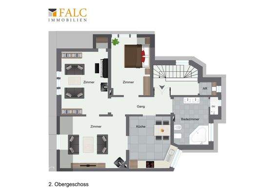 Grundriss Wohnung 2.OG