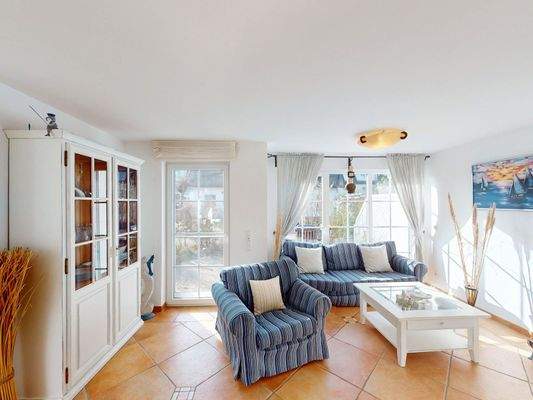 Impression vom Wohnbereich im Erdgeschoss