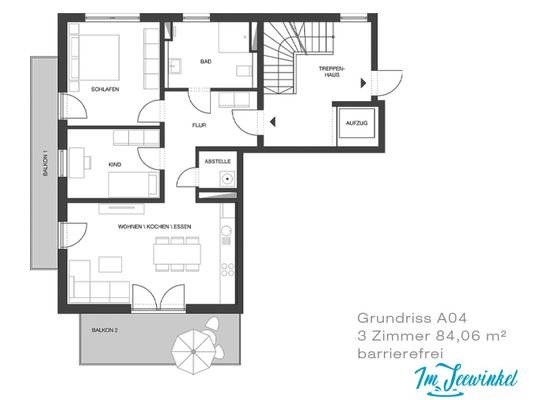 Grundriss A04 im 1.OG