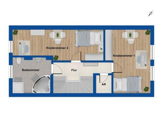 Grundriss Obergeschoss