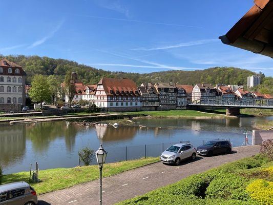 Aussicht vom Balkon der Wohnung