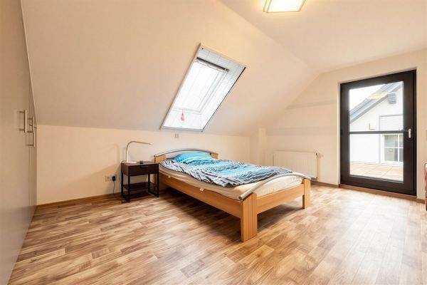 Elternschlafzimmer mit Dachterrasse