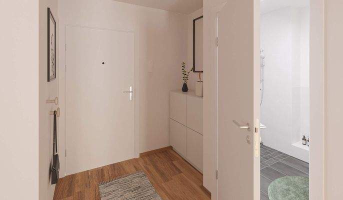 Freundlicher Eingangsbereich