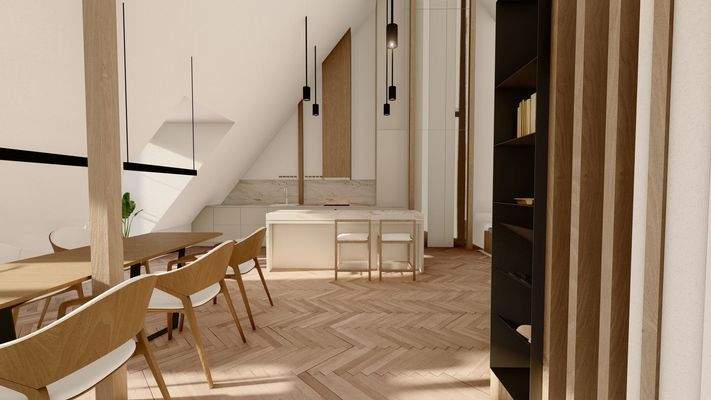 Visualisierung Wohn-Essbereich