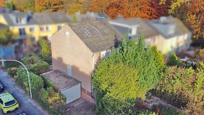 Drohne Hausansicht Rückseite