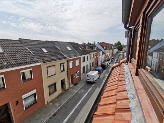 Blick in die ruhige Anwohnerstraße