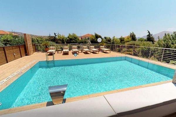 Kreta, Tsifliki: Umweltfreundliche Villa mit Pool, Garten und Whirlpool bei Elounda zu verkaufen