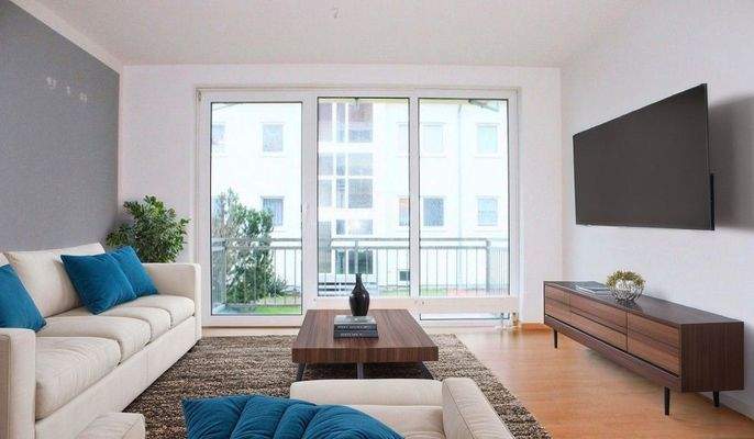 Möbilierungsbeispiel Wohnzimmer 