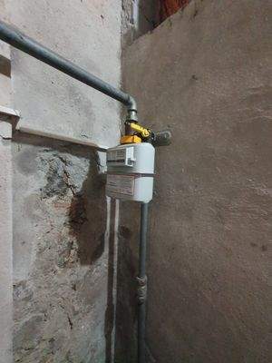 städtischer Gasanschluss