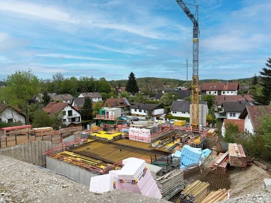 Tiefgarage bereits fertiggestellt