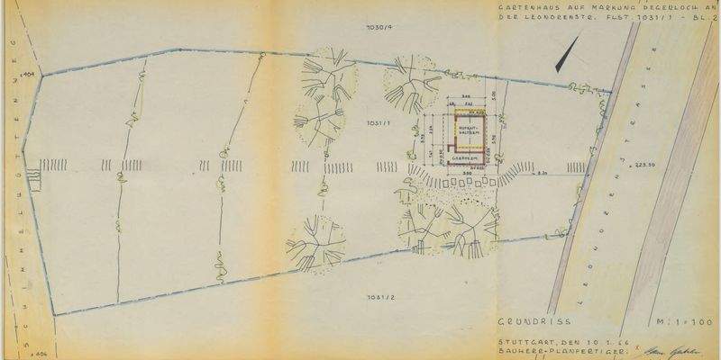 Auszug aus dem Bausgesuch
