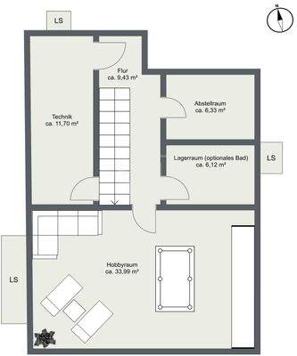 Grundriss Kellergeschoss