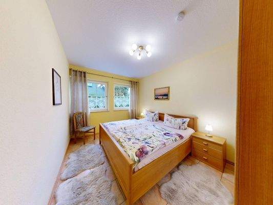 Schlafzimmer Wohnung 2 im Erdgeschoss