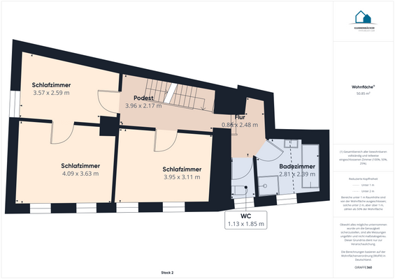 Haupthaus 1. Obergeschoss