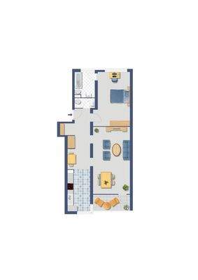 Visualisierter Grundriss