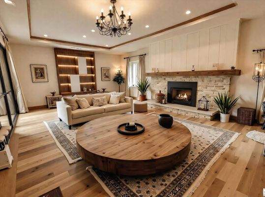 KI -Visualisierung Wohnzimmer