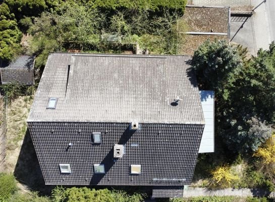 Blick auf das Grundstück von oben