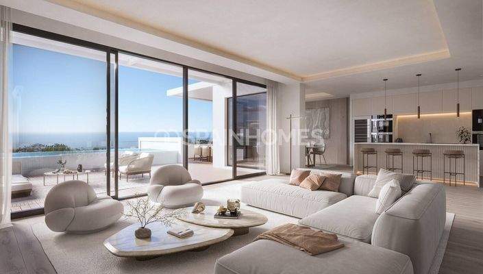 Townhouses with Larger Terraces and Sea Views in Benalmadena