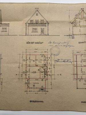 Einreichplan (Grundriss nicht mehr aktuell)