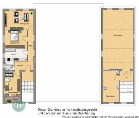 GR-Skizze Wohnung im dritten Obergeschoss
