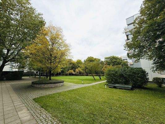 Gepflegte Grünanlage