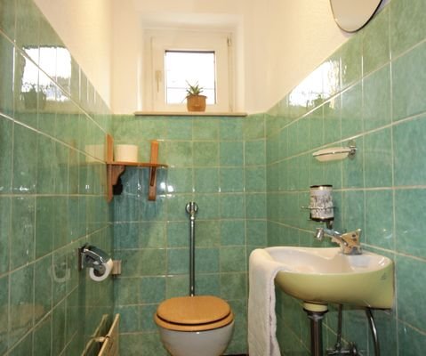die Gästetoilette im EG