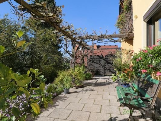 Terrasse an der Wohnung