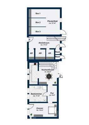 Erdgeschoss Gästehaus
