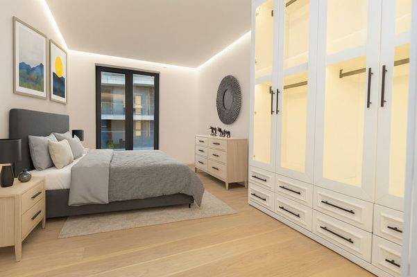 2. Schlafen Virtual möbliert